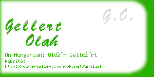 gellert olah business card